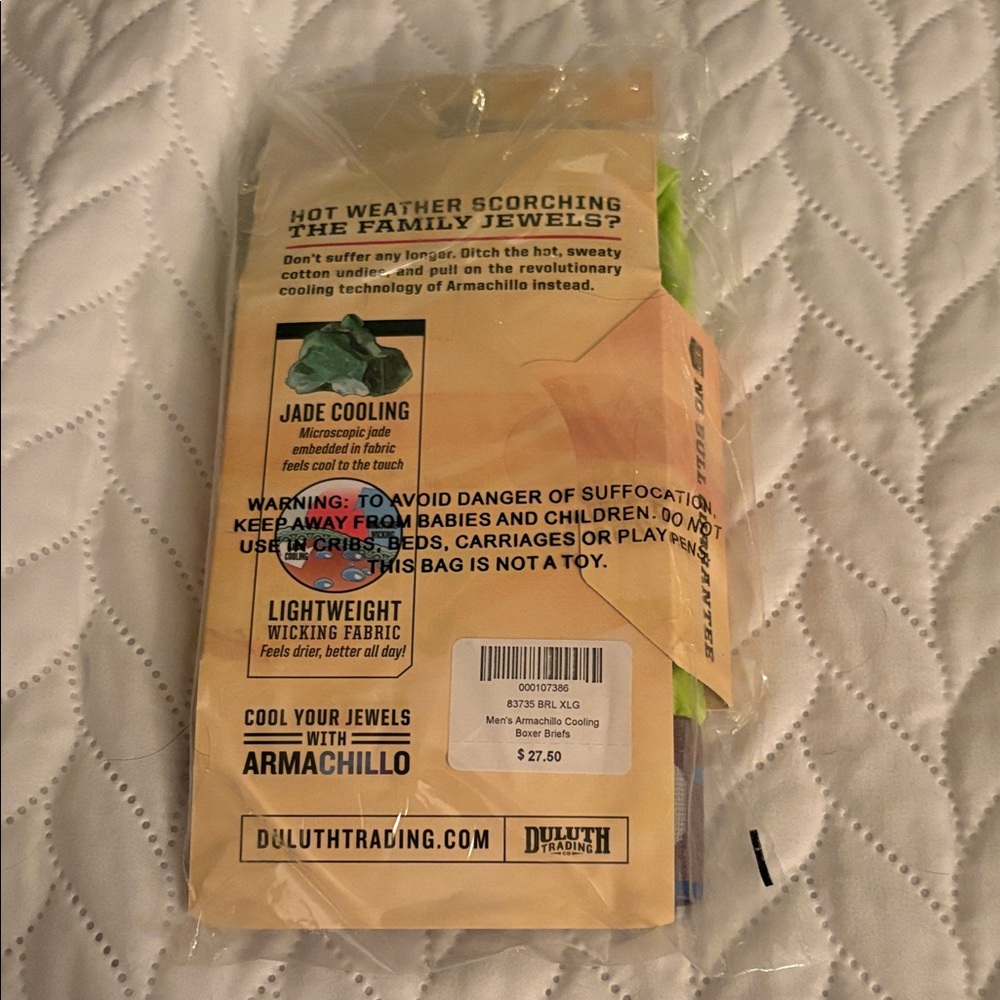 Duluth Trading Co Men’s Armachillo Cooling Boxer Brief Underwear NWT - Picture 2 of 2